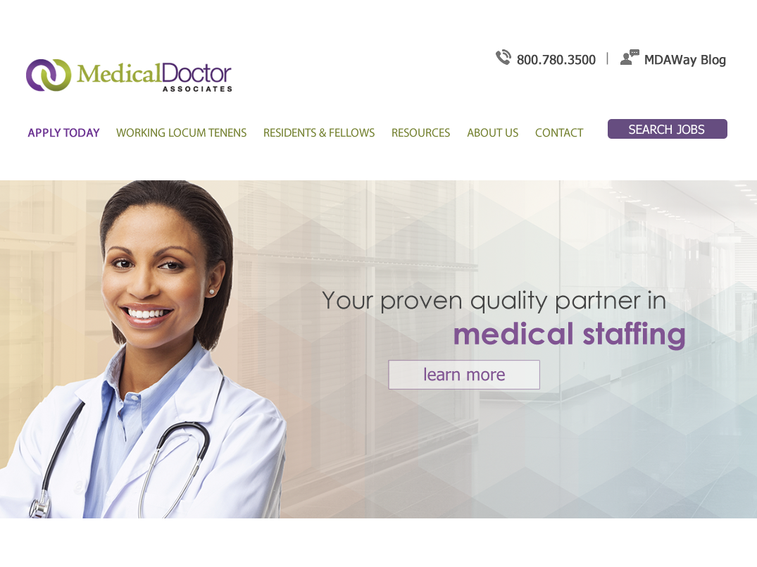 Medical Doctor Associates • Website Redesign